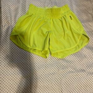 Lululemon Athletica Neon Yellow Athletic Shorts